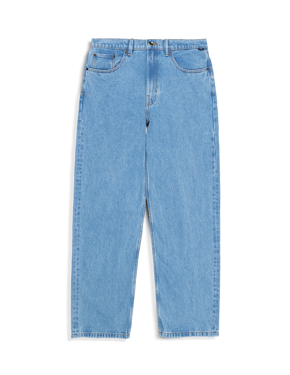 Jeans loose lavado medio para hombre 10