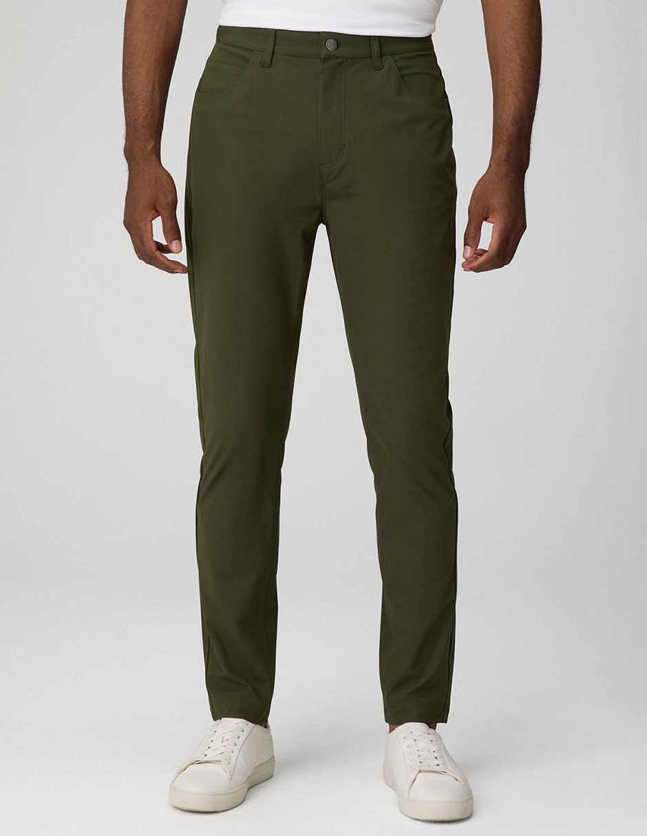 Pantalón slim de algodón para hombre