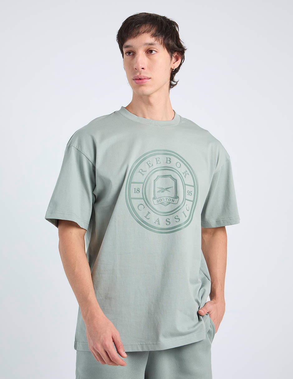 Playera reebok crest t-shirt cuello redondo para hombre
