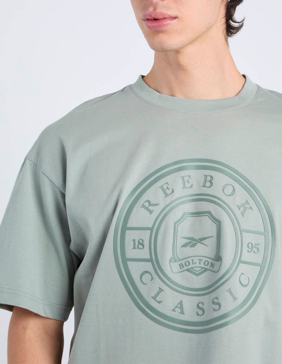 Playera reebok crest t-shirt cuello redondo para hombre