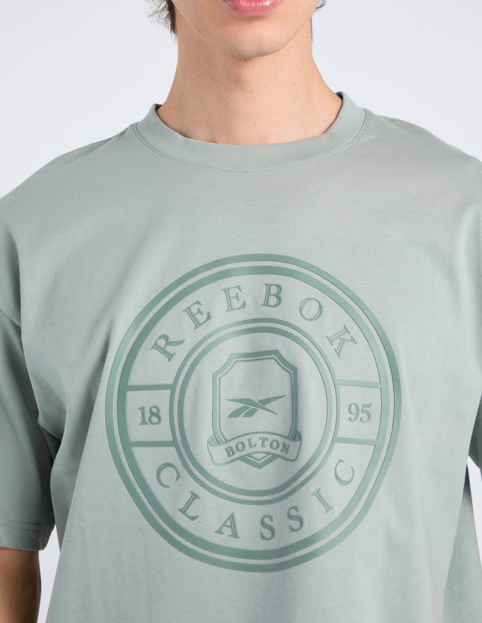 Playera reebok crest t-shirt cuello redondo para hombre