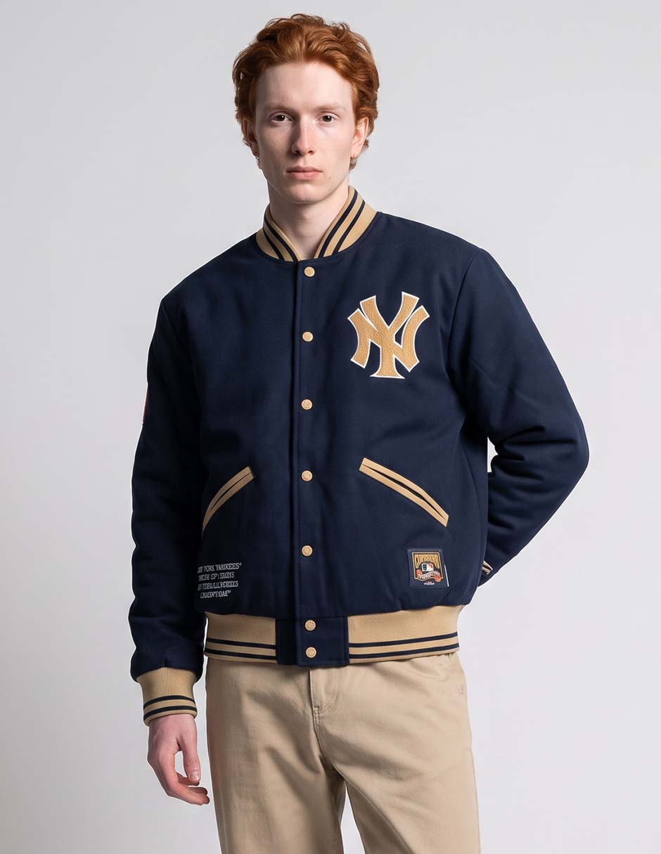 Chamarra beisbolera para hombre
