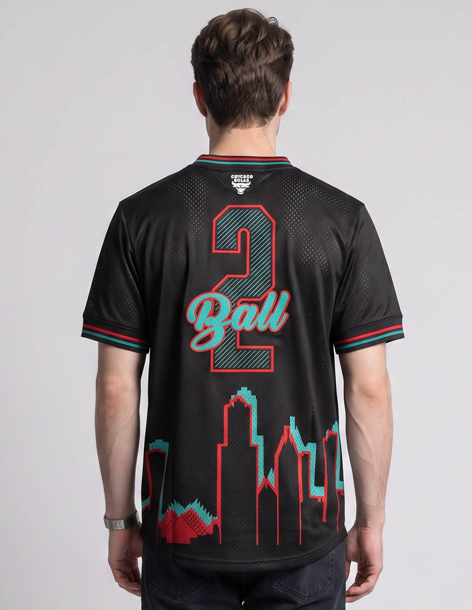 Playera chicago bulls cuello redondo para hombre 2