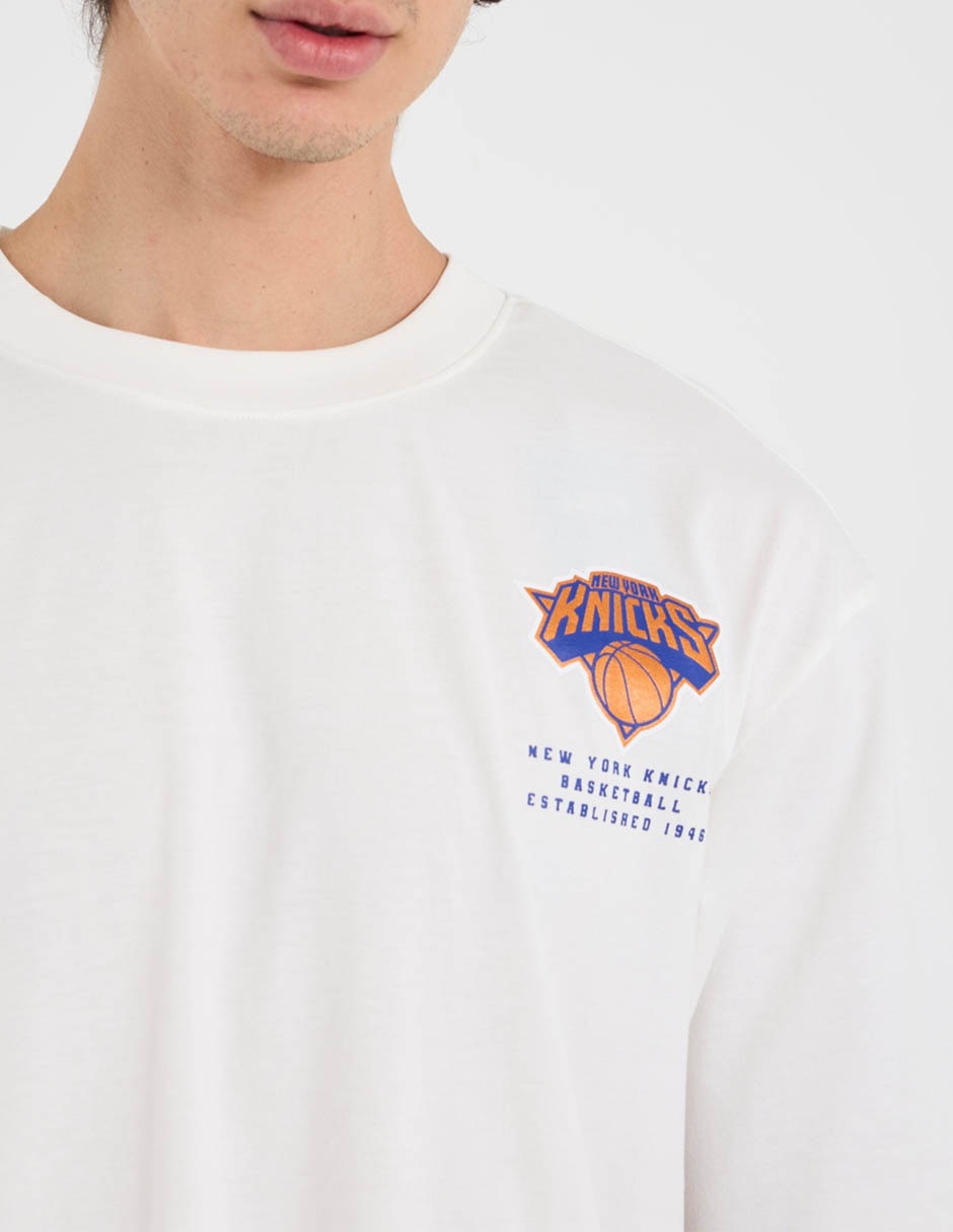 Playera New York Knicks manga corta para hombre 4