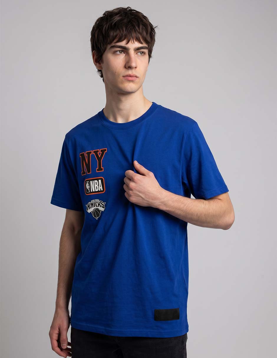 Playera New York Knicks cuello redondo para hombre