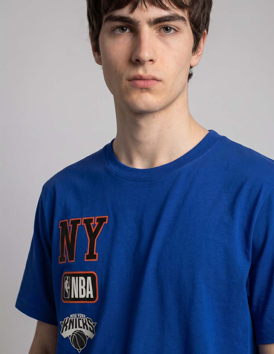 Playera New York Knicks cuello redondo para hombre 3