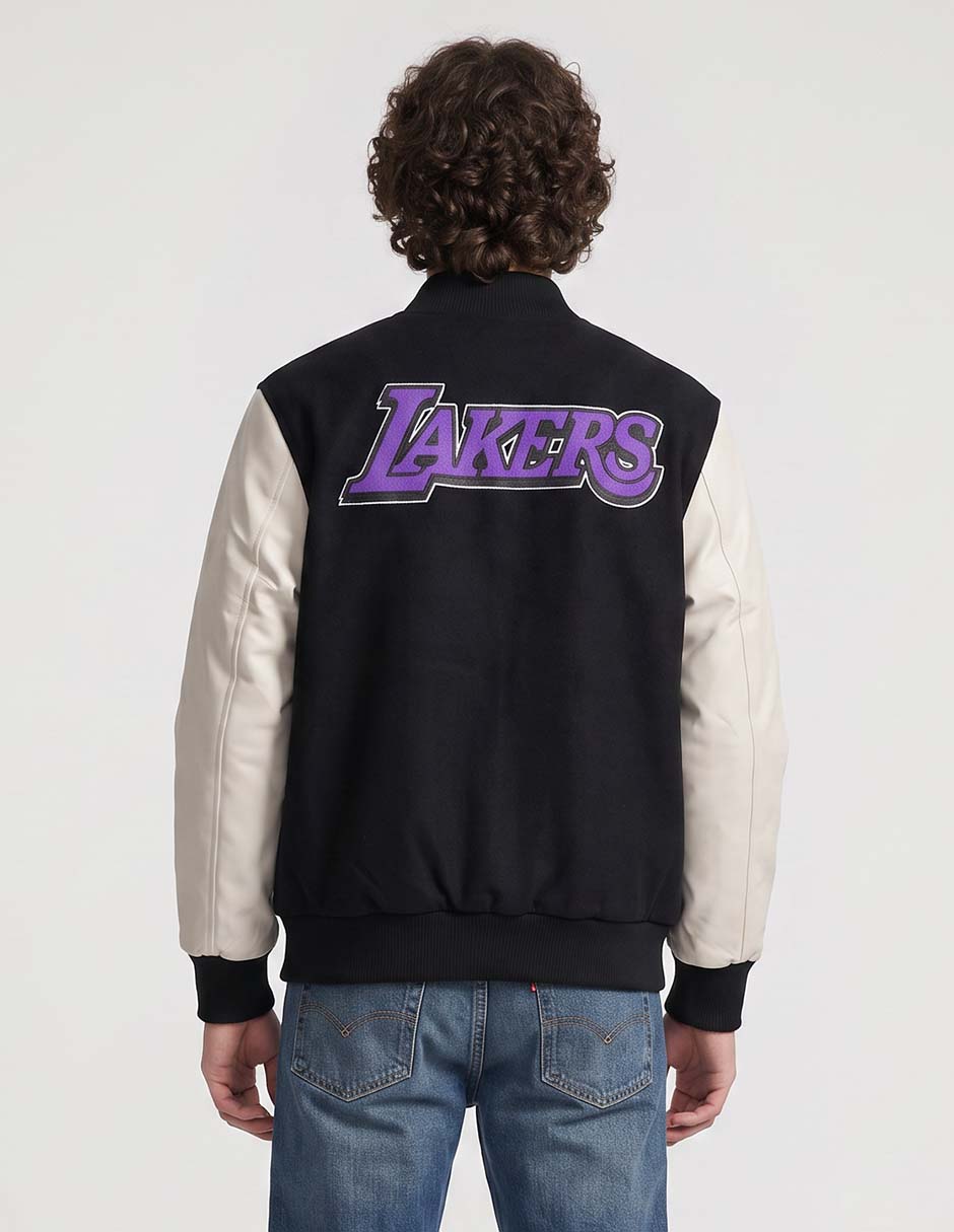 Chamarra bomber Los Angeles Lakers para hombre 2