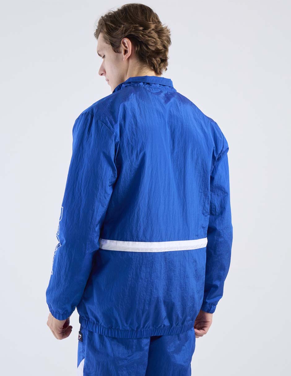 Chamarra rompevientos reebok con bolsillos para hombre