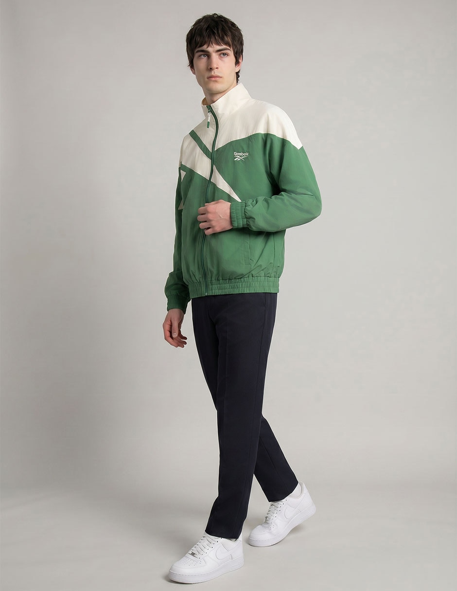 Chamarra Rompevientos Reebok No De Poliéster Sin Diseño Para Hombre