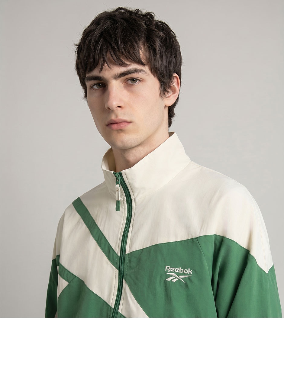 Chamarra Rompevientos Reebok No De Poliéster Sin Diseño Para Hombre