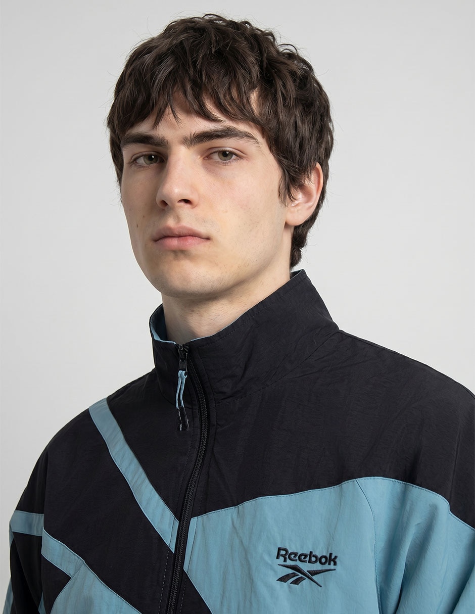 Chamarra Rompevientos Reebok No De Poliéster Sin Diseño Para Hombre