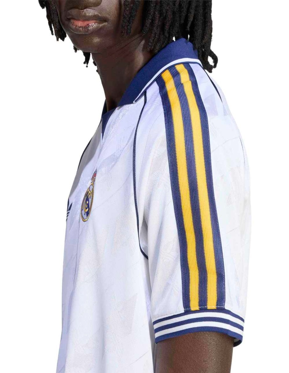 Playera adidas originals real cuello camisero para hombre