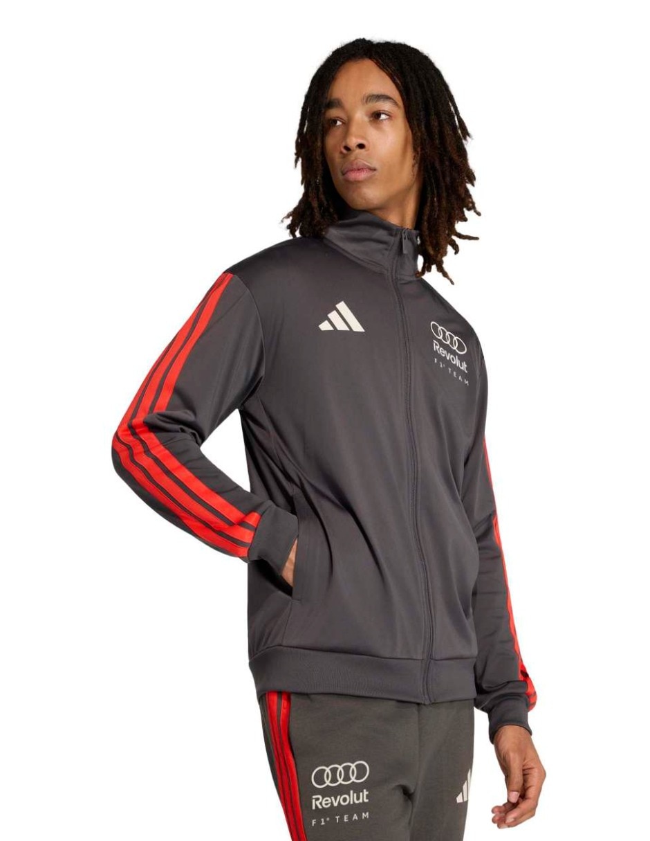 Chamarra casual adidas motorsport au dna tt m no de poliéster con bolsillos para hombre