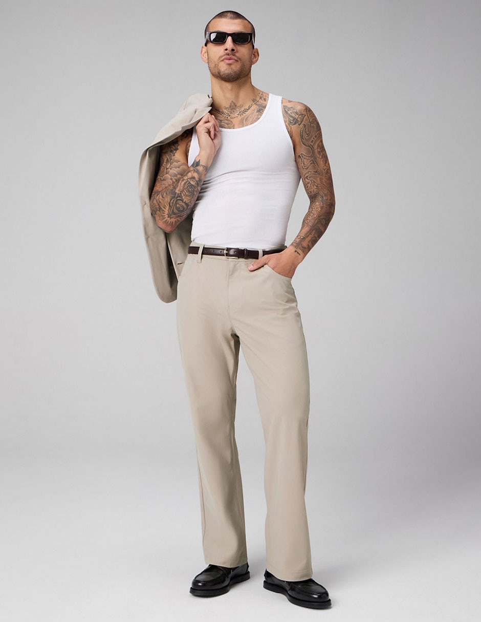 Pantalón casual straight para hombre 3