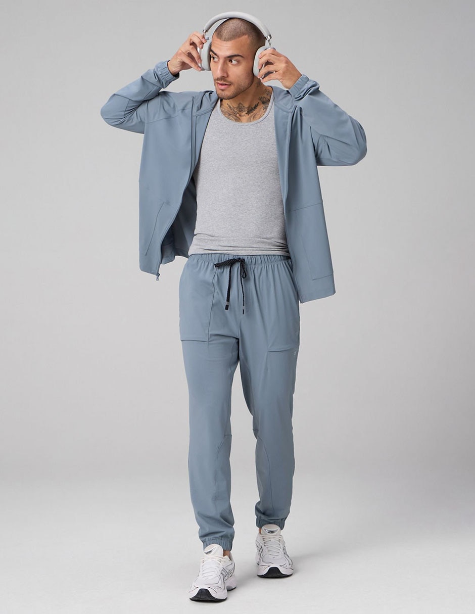 Chamarra casual con capucha y bolsillos para hombre 3