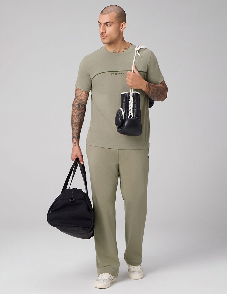 Pants regular con jareta para hombre