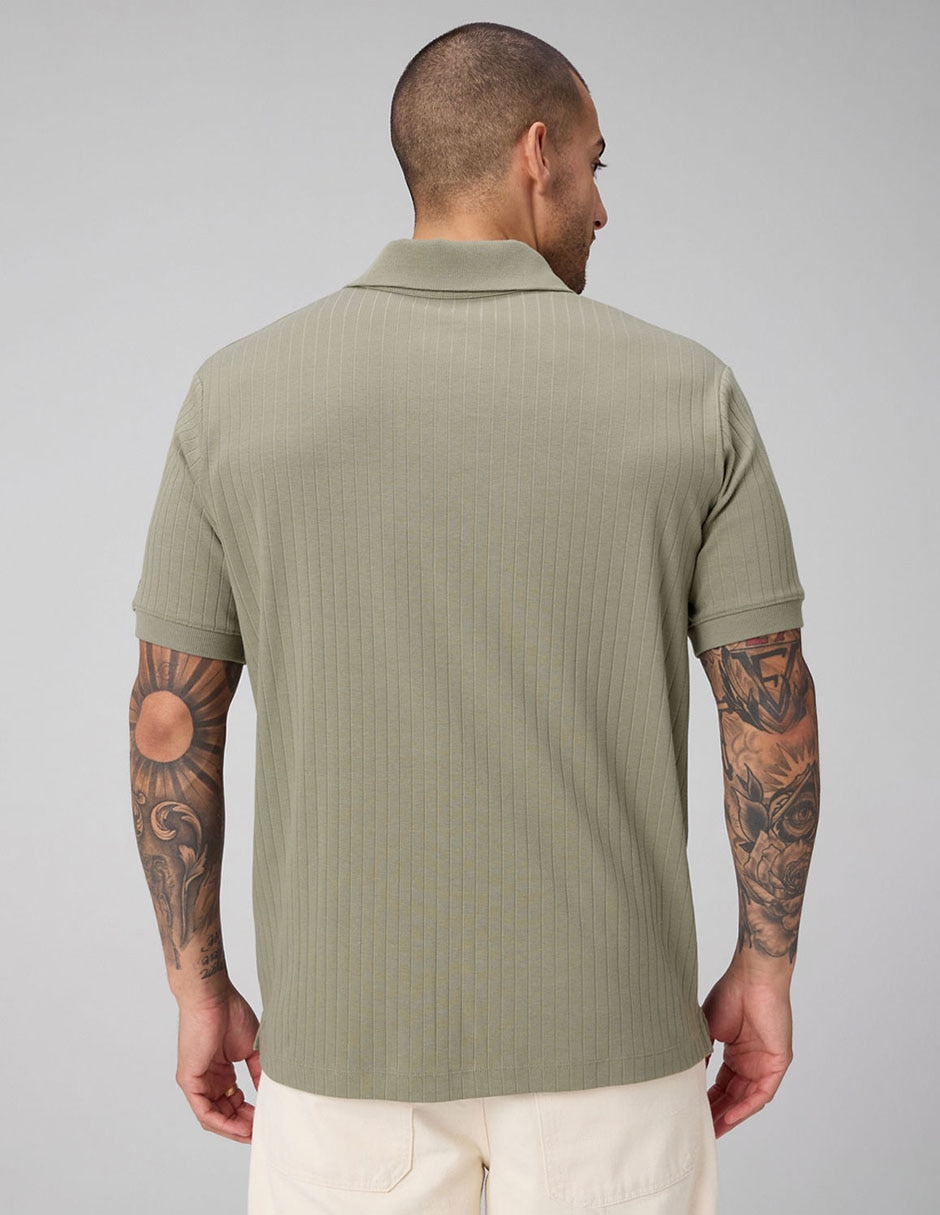Playera cuello solapa para hombre 3