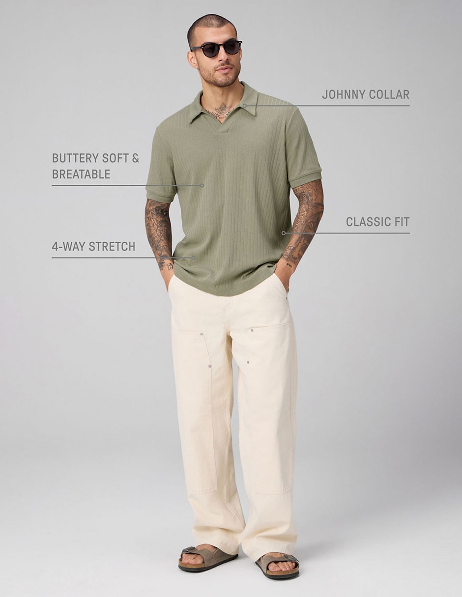 Playera cuello solapa para hombre 2