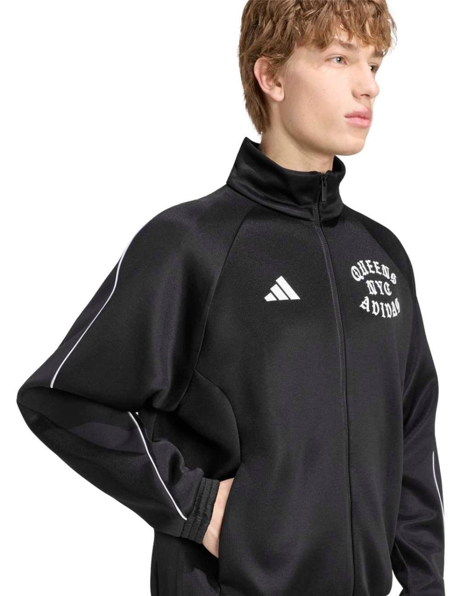 Chamarra casual adidas sportswearde algodón con bolsillos para hombre 4
