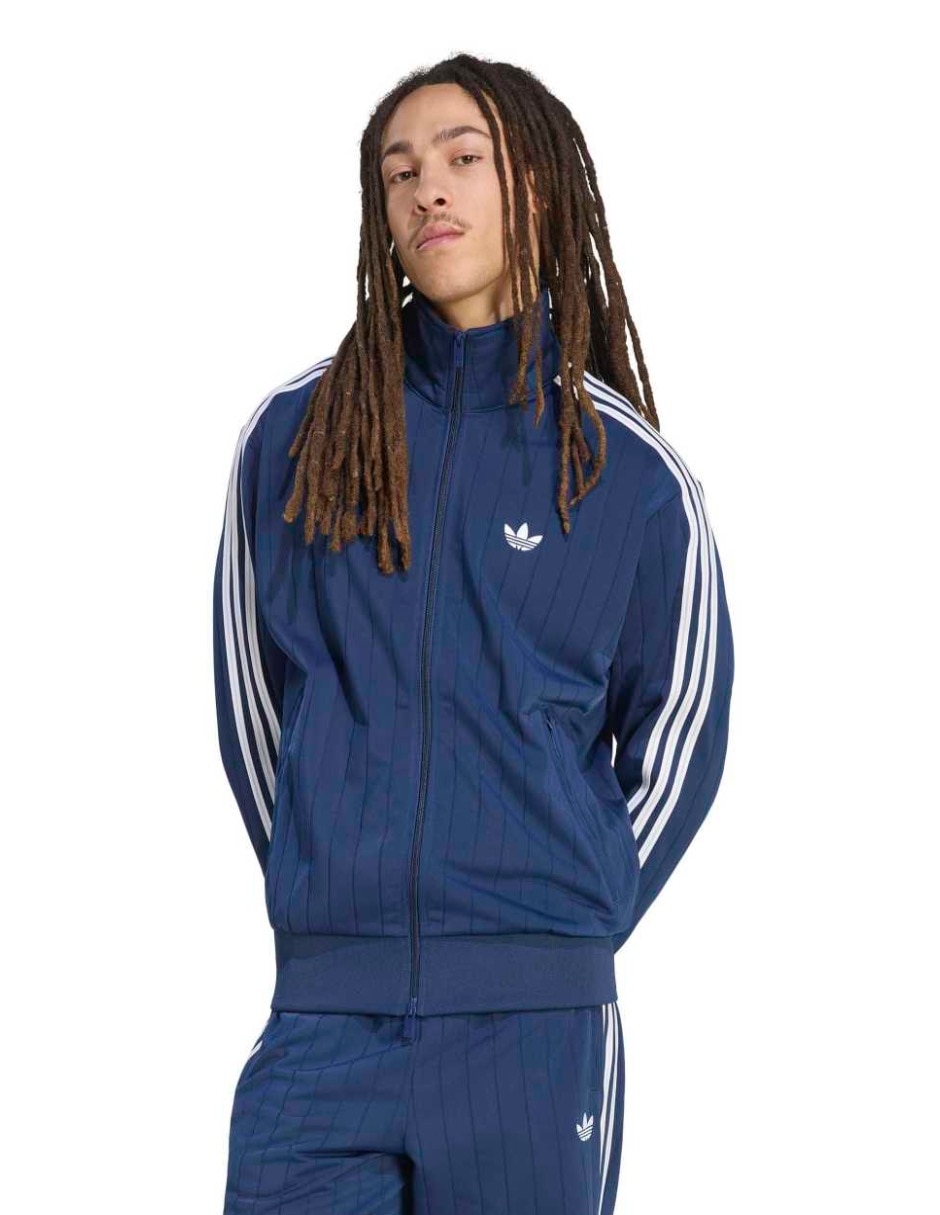 Chamarra casual adidas originalsde algodón con bolsillos para hombre