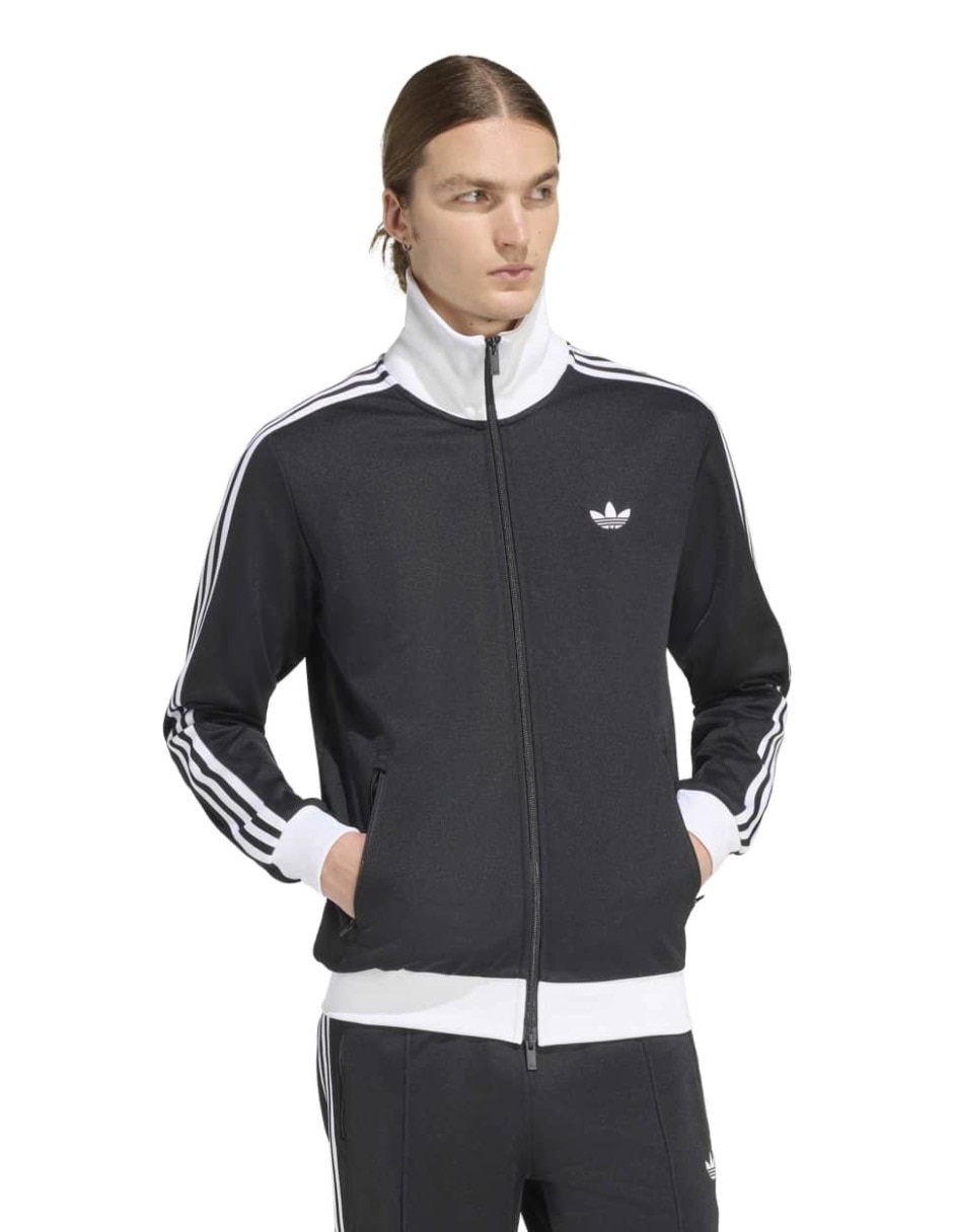 Chamarra casual adidasde algodón con bolsillos para hombre