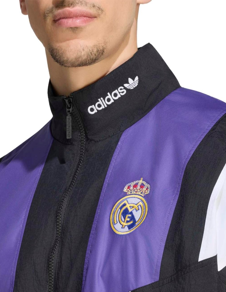 Chamarra casual Real Madrid con bolsillos para hombre 5