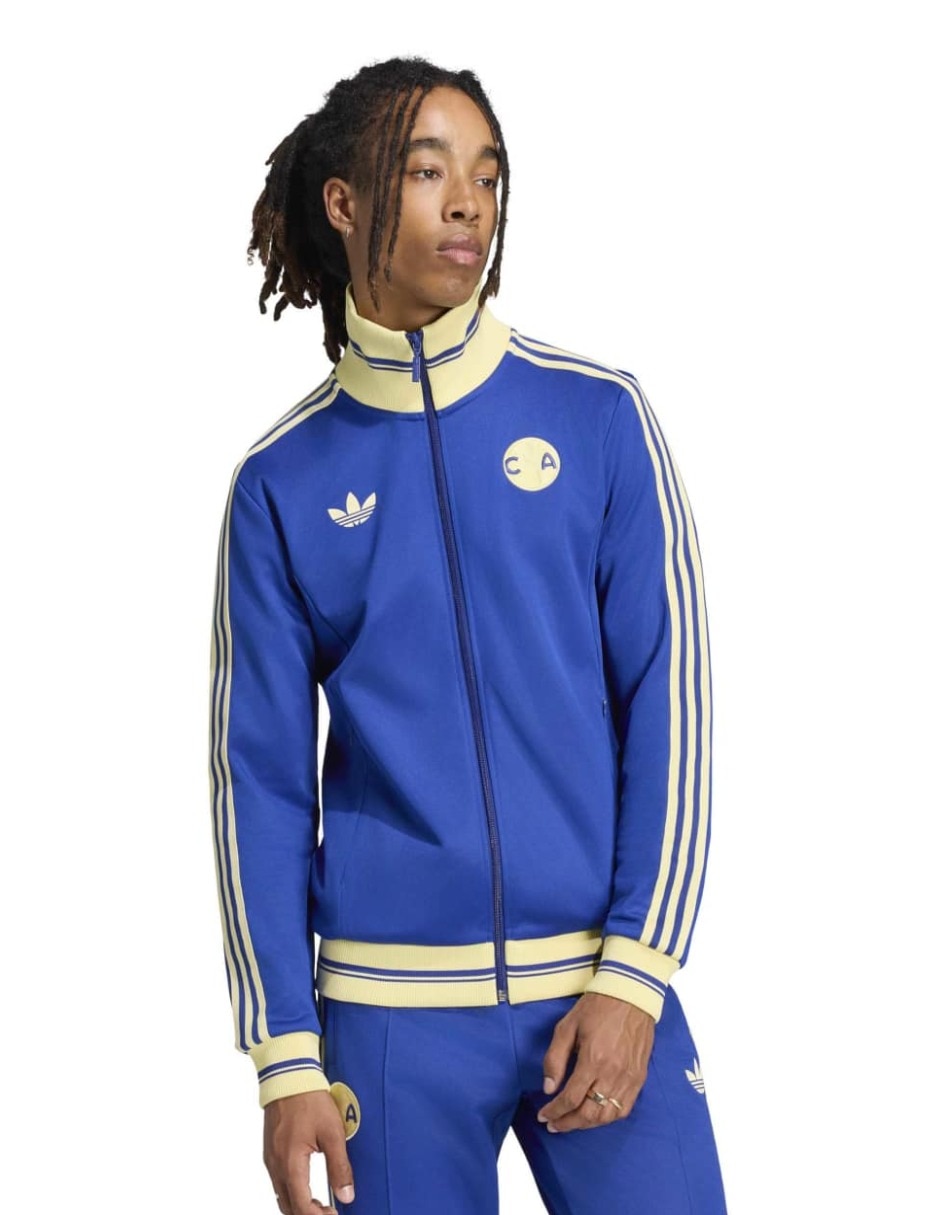Chamarra casual adidas de algodón con bolsillos para hombre Chamarra casual adidas de algodón con bolsillos para hombre