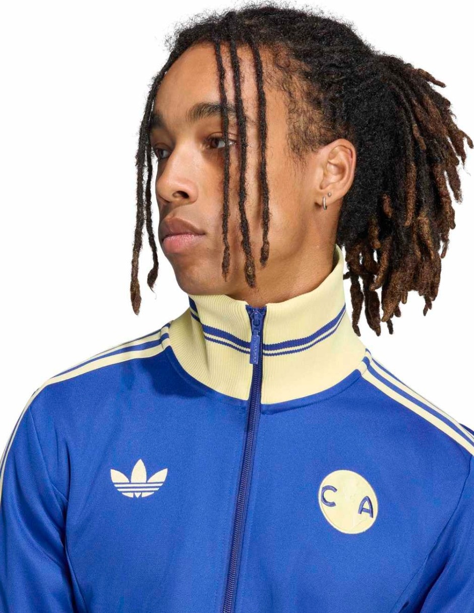 Chamarra casual adidas de algodón con bolsillos para hombre 5