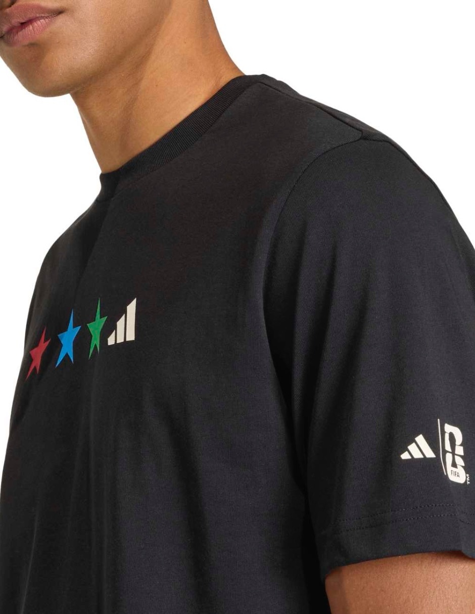 Playera adidas m ftb wc map t cuello redondo para hombre