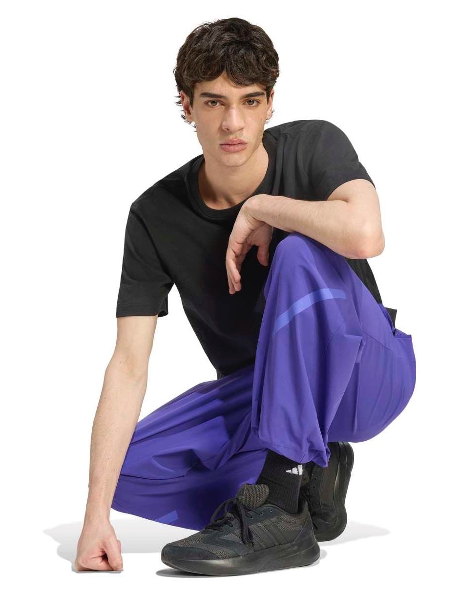 Pants regular con elástico para hombre 3