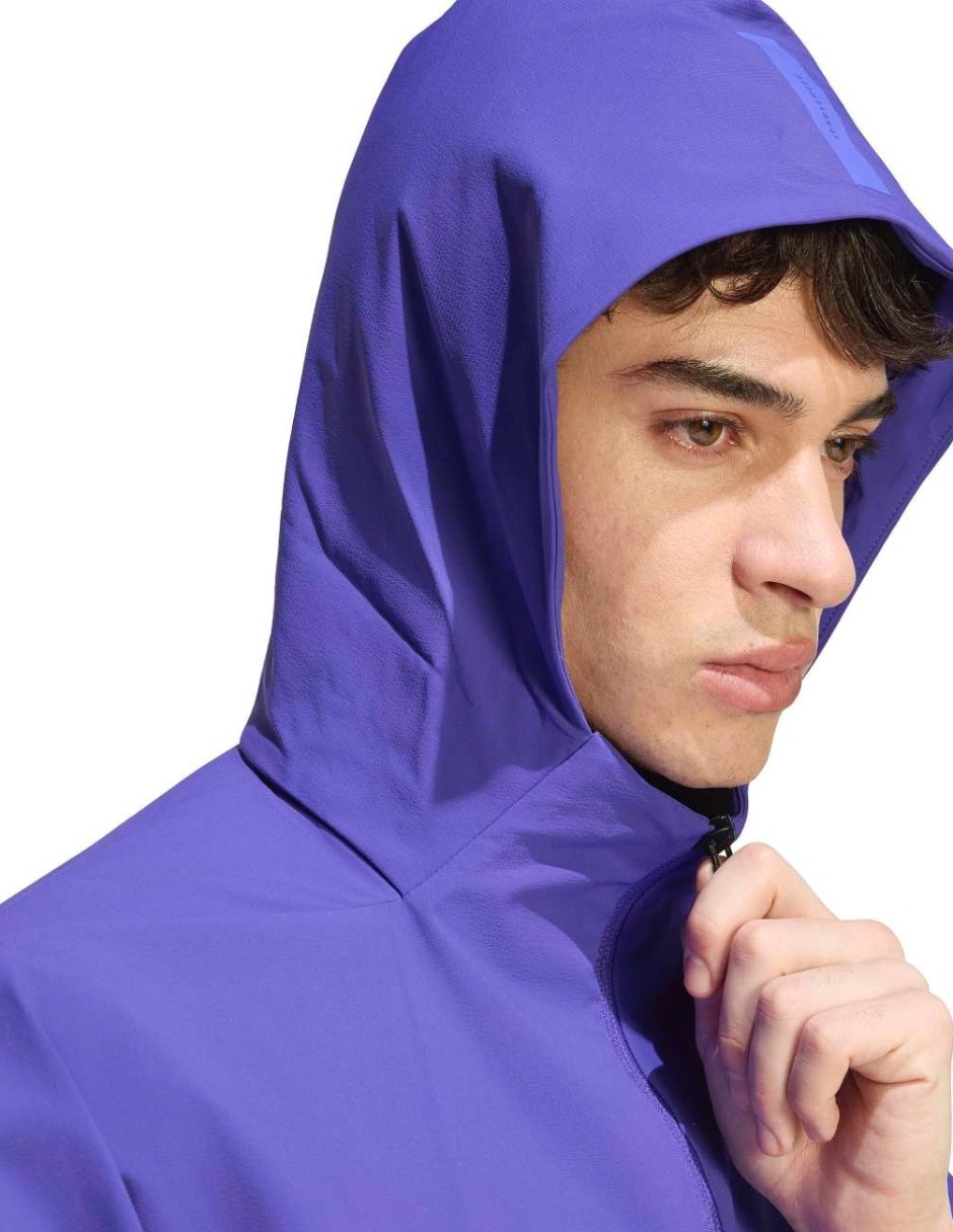 Chamarra casual adidasde algodón con bolsillos para hombre