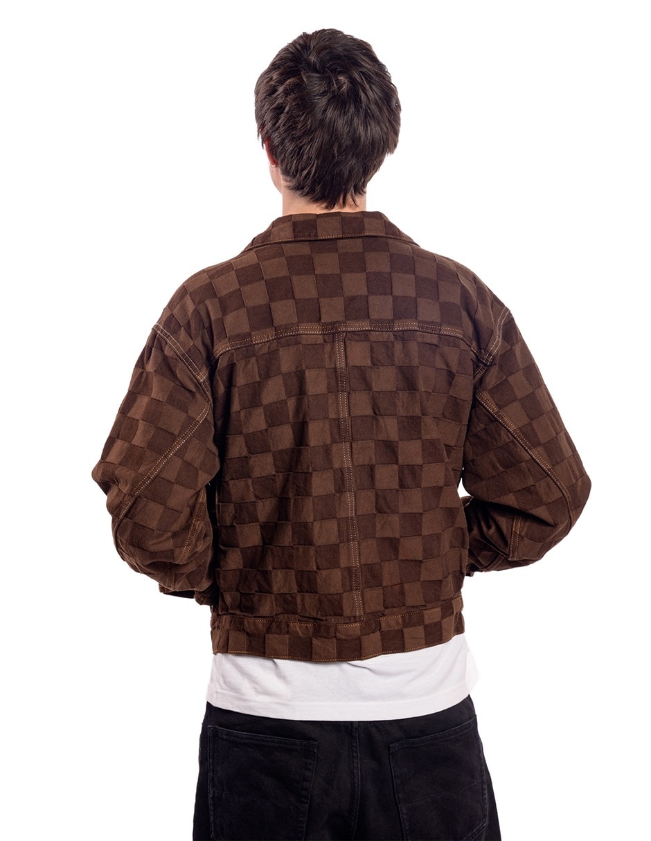 Chamarra casual Vans Excepcion con bolsillos para hombre