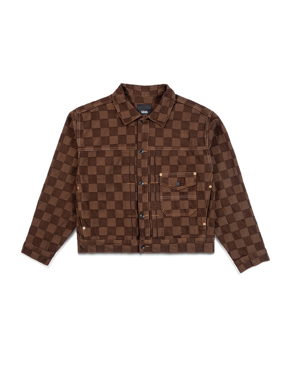 Chamarra casual Vans Excepcion con bolsillos para hombre