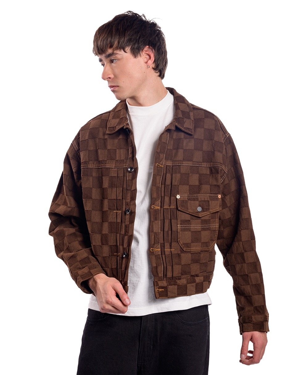 Chamarra casual Vans Excepcion con bolsillos para hombre