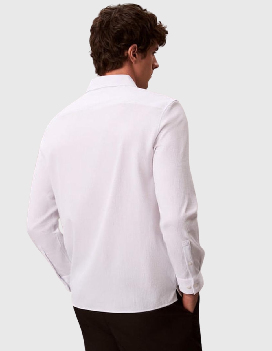 Camisa casual manga larga para hombre 5