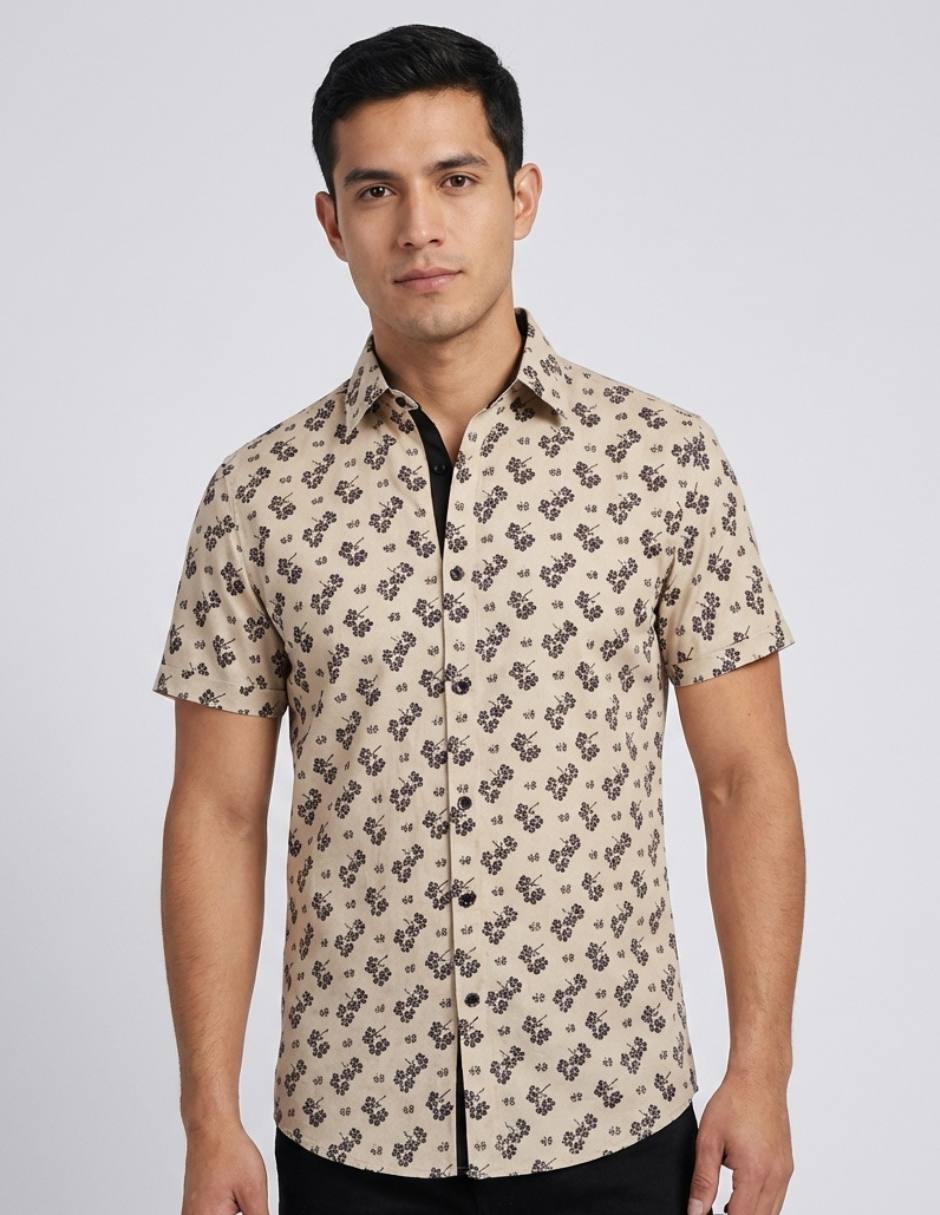Camisa casual manga corta para hombre Camisa casual manga corta para hombre