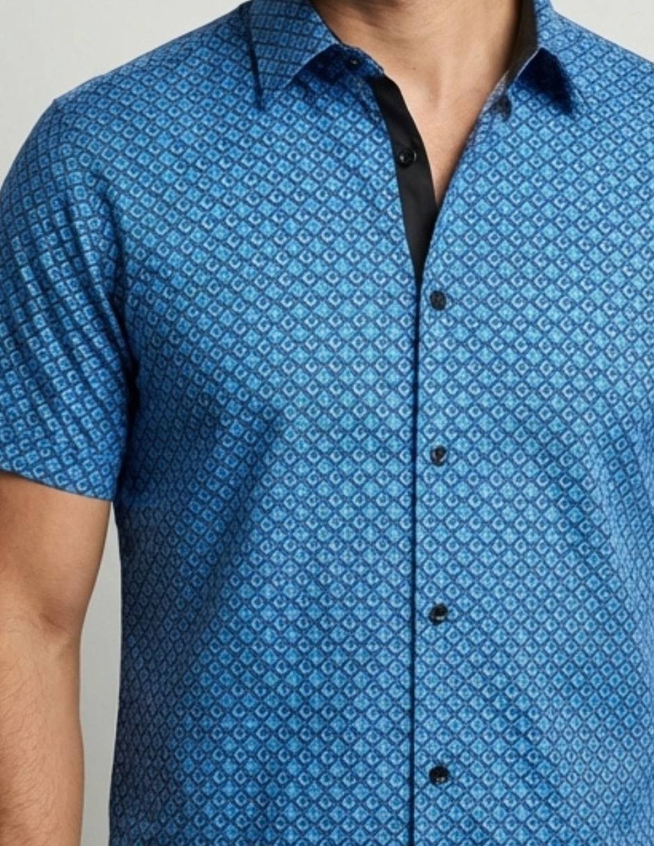 Camisa casual manga corta para hombre 2