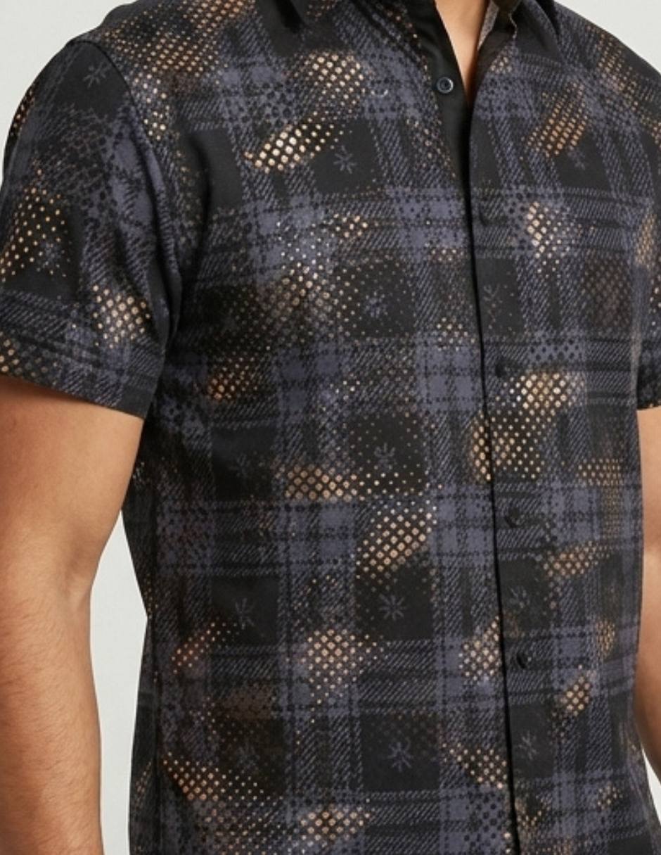 Camisa casual manga corta para hombre 3