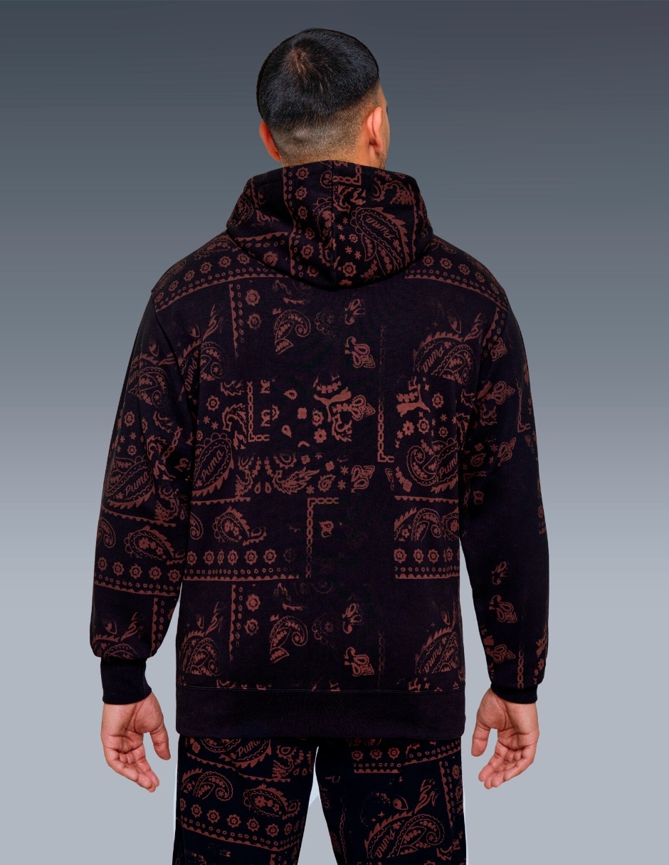 Sudadera wardrobe ess downtown relaxed aop hoodie tr para hombre 4