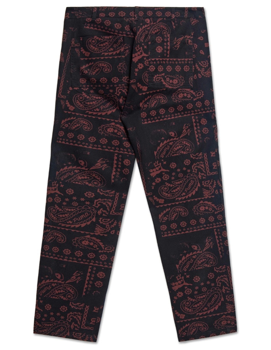 Pants regular wardrobe ess downtown aop pants wv con elástico para hombre 3