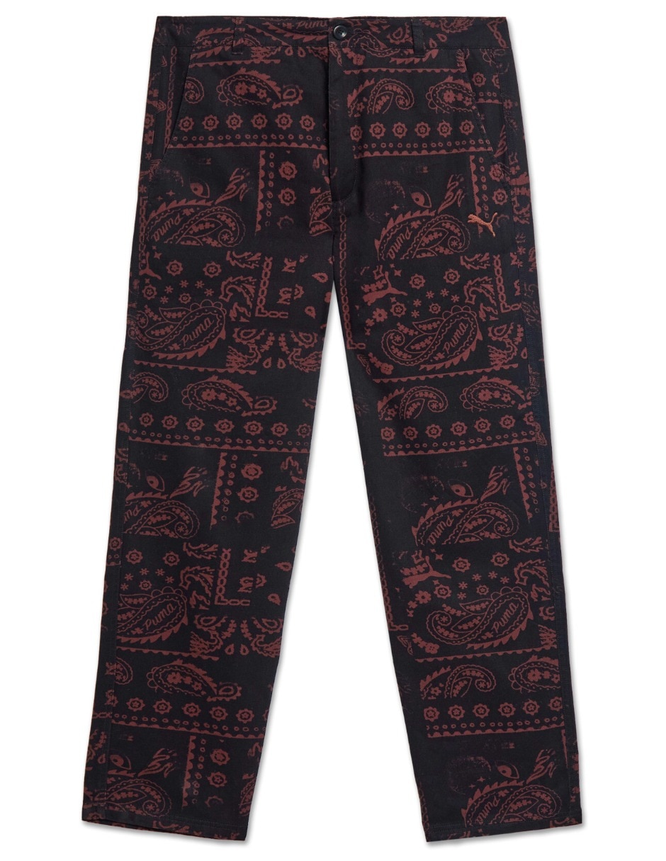 Pants regular wardrobe ess downtown aop pants wv con elástico para hombre 4