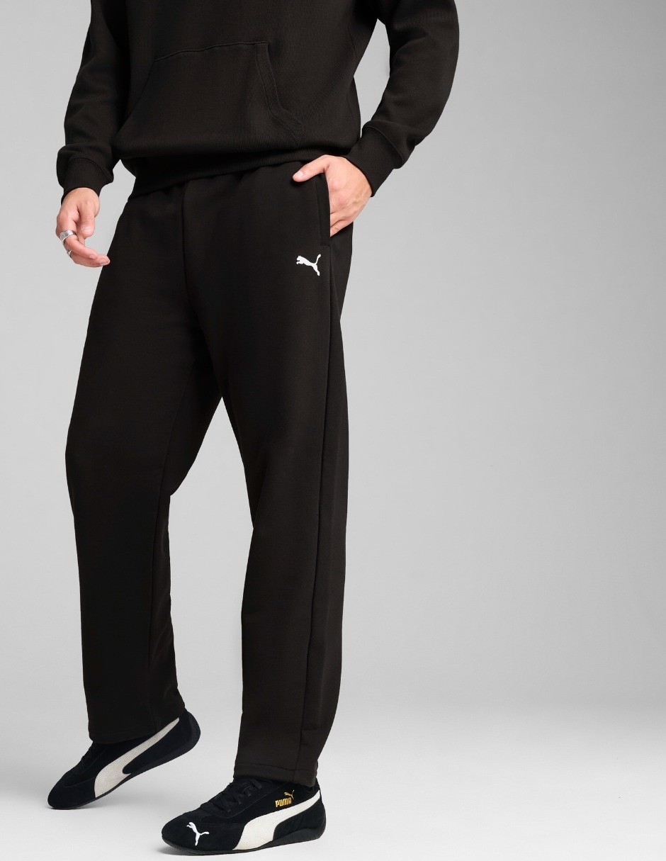 Pants regular puma wardrobe ess relaxed sweatpants tr op con elástico para hombre