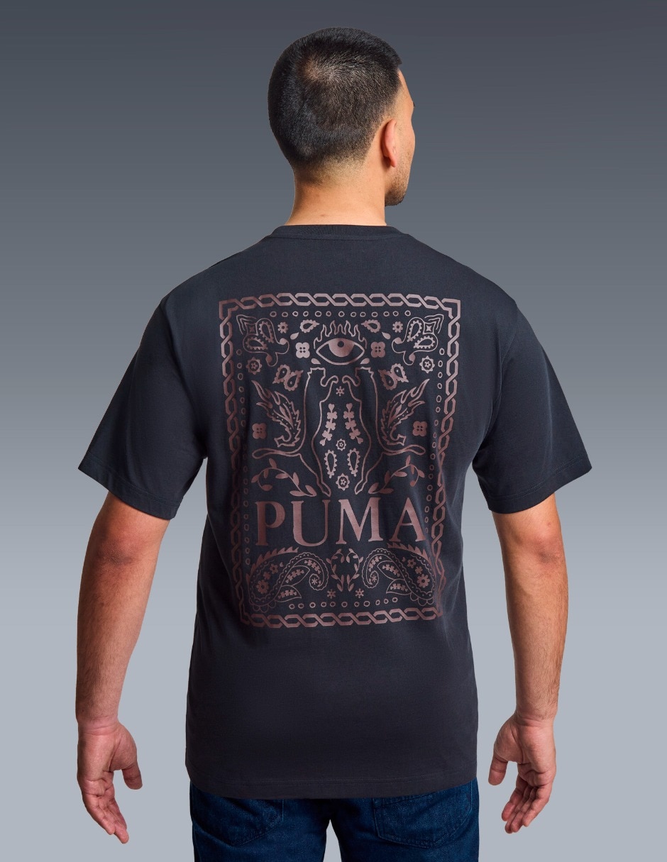 Playera wardrobe ess downtown relaxed graphic tee cuello redondo para hombre 3