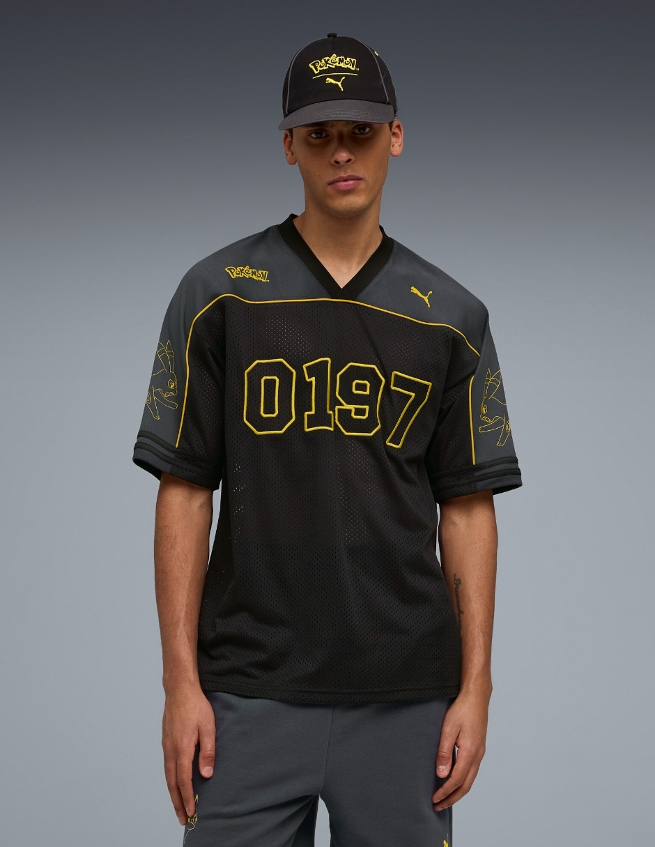 Playera puma x pokemon oversized jersey cuello redondo para hombre Playera puma x pokemon oversized jersey cuello redondo para hombre