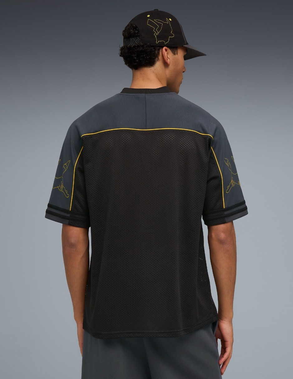 Playera puma x pokemon oversized jersey cuello redondo para hombre 7