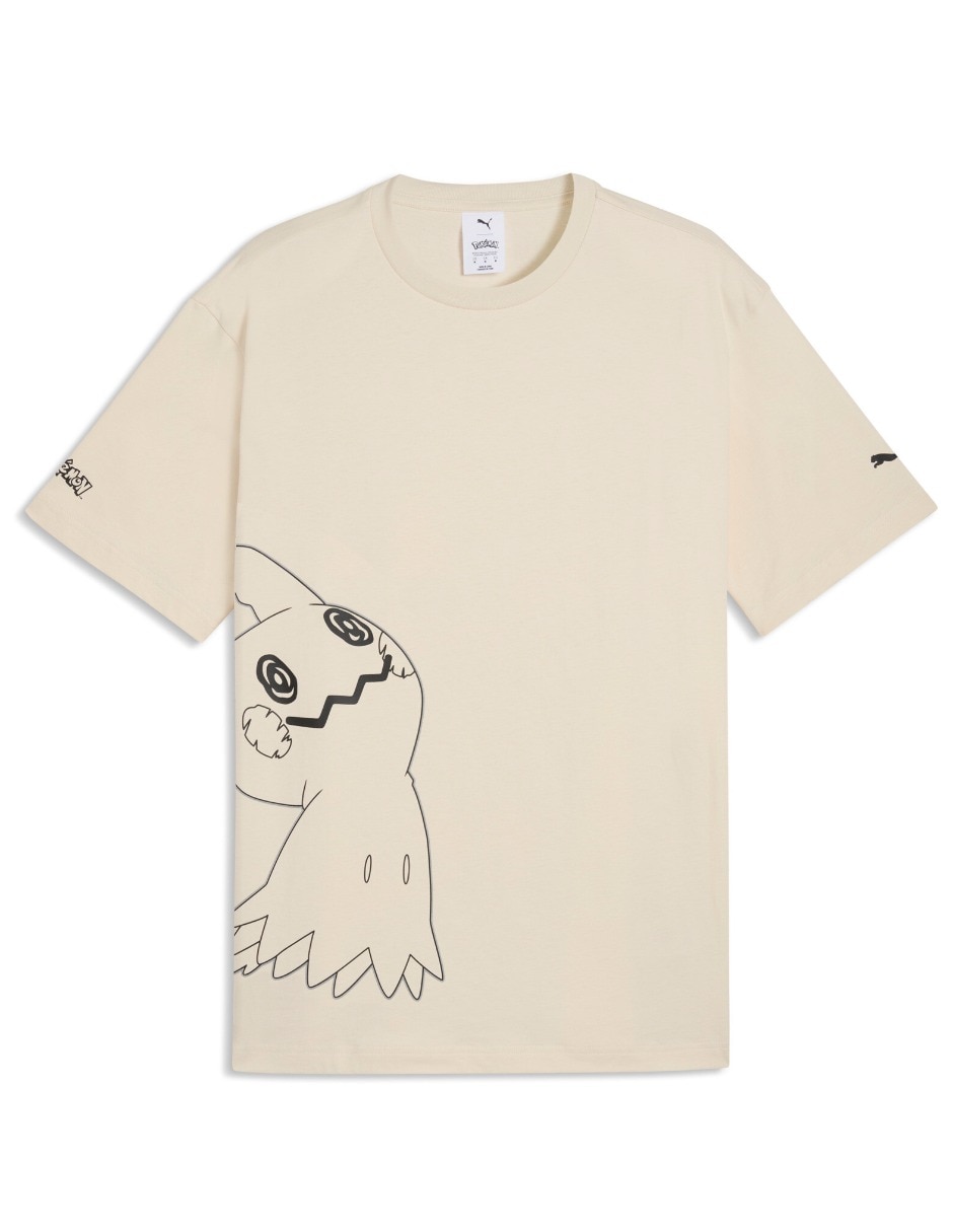 Playera puma x pokemon relaxed cuello redondo para hombre 3