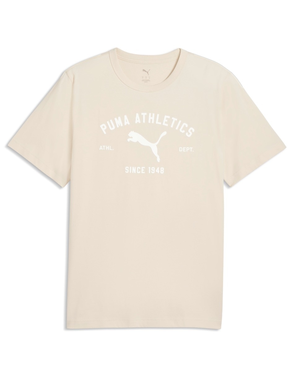 Playera puma puma class graphic tee cuello redondo para hombre