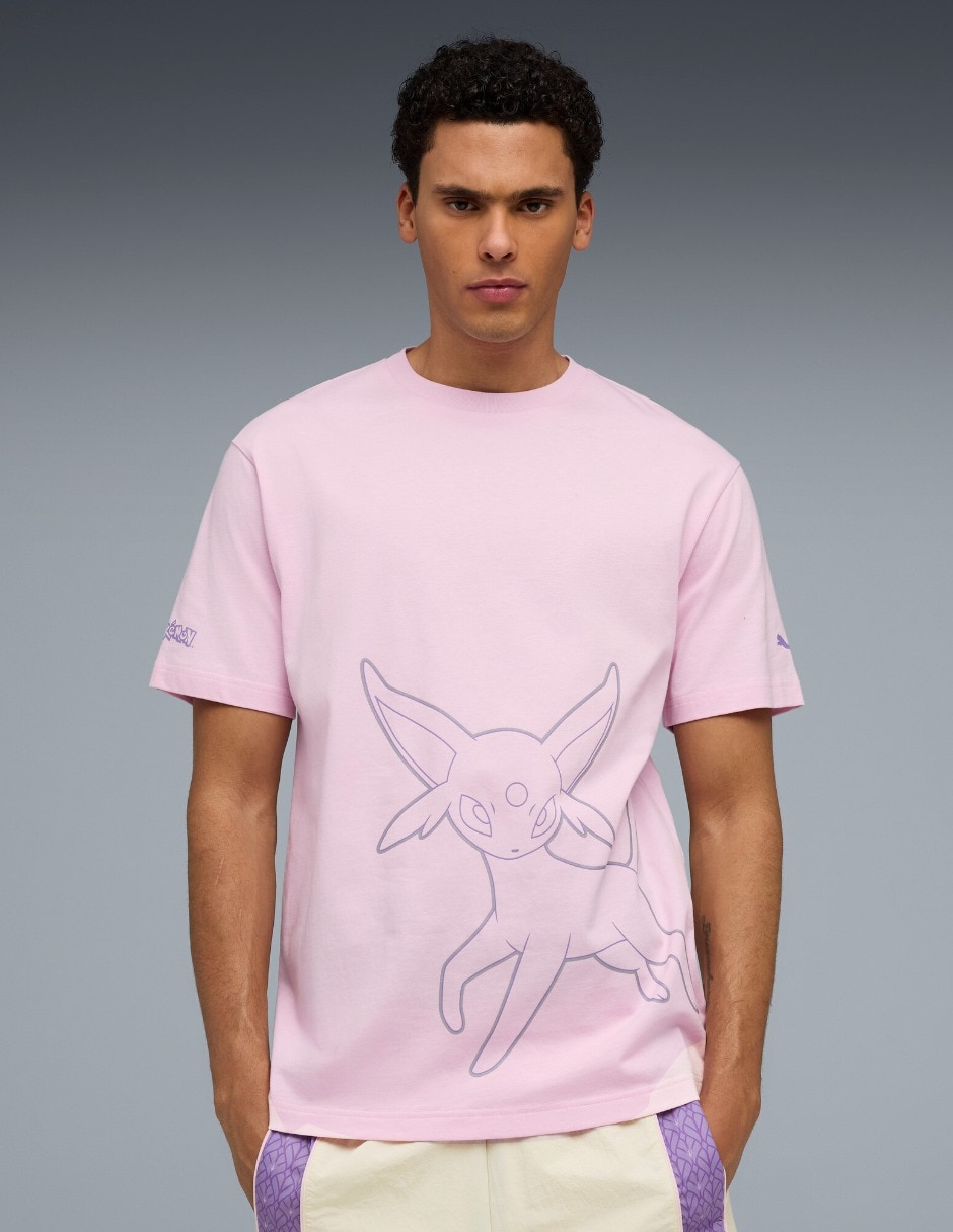 Playera puma x pokemon relaxed cuello redondo para hombre Playera puma x pokemon relaxed cuello redondo para hombre