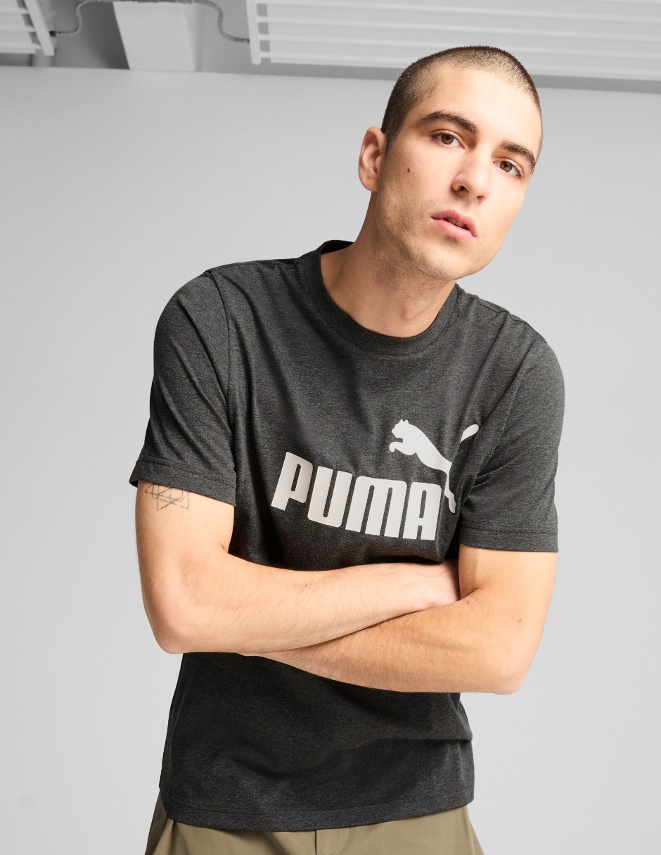 Playera ess1 logo heather tee cuello redondo para hombre