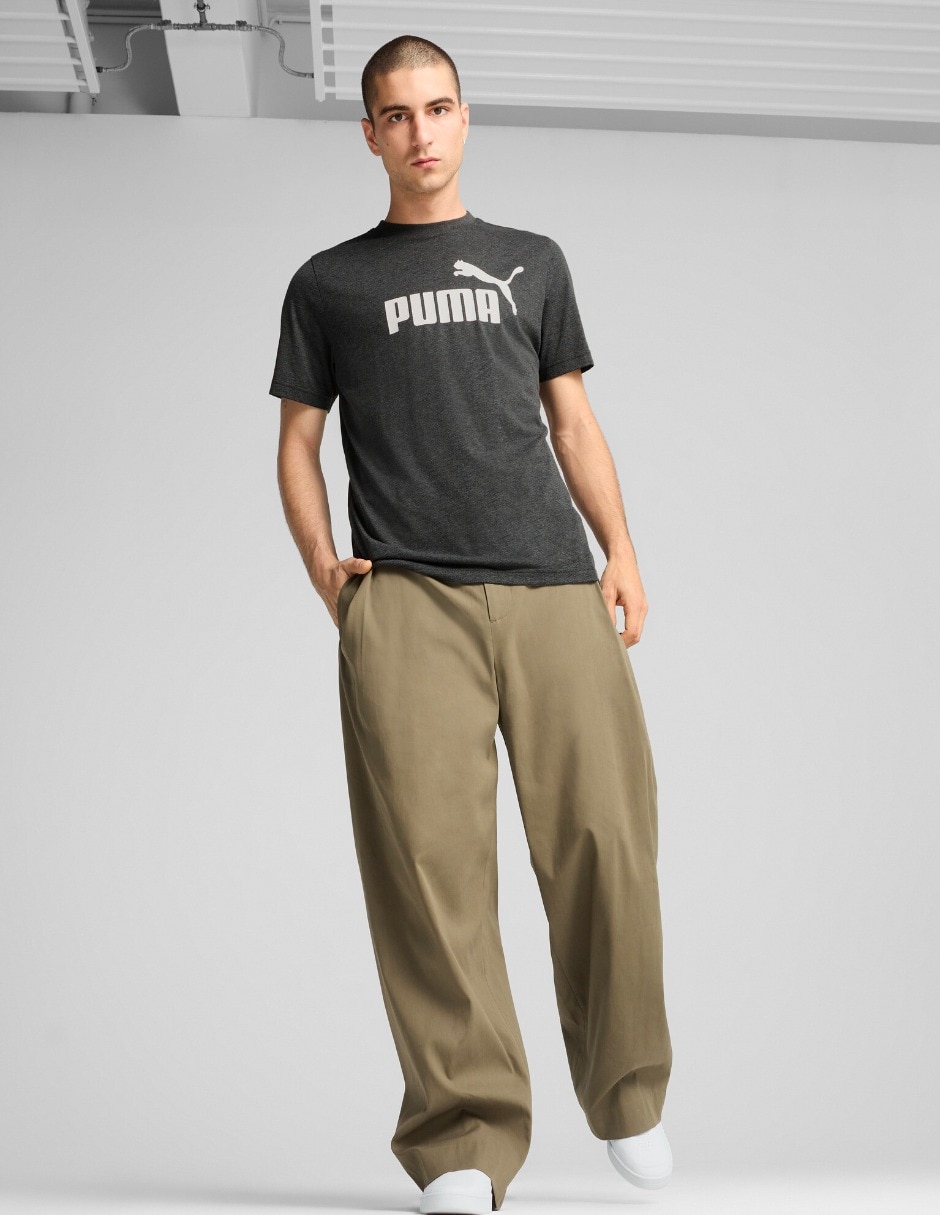Playera ess1 logo heather tee cuello redondo para hombre 3